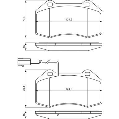 Bremsklötze ALFA,FIAT 0 986 494 228 Bremsklötze ALFA,FIAT 0 986 494 228