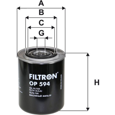 FILTRON Ölfilter OP 594 FILTRON Ölfilter OP 594