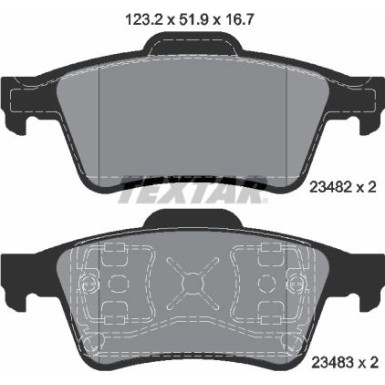 Bremsbelagsatz Renault T. Laguna 01 2348202 Bremsbelagsatz Renault T. Laguna 01 2348202