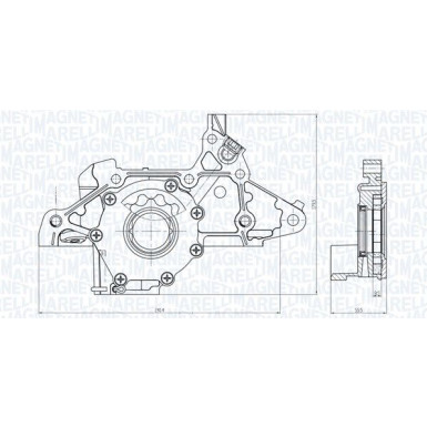 MAGNETI MARELLI Ölpumpe 351516000103 MAGNETI MARELLI Ölpumpe 351516000103
