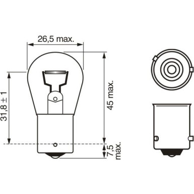 PY21W 12V 21W PURE LIGHT 1987302213 PY21W 12V 21W PURE LIGHT 1987302213