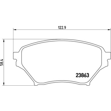 BREMBO Bremsklötze VA P 49 029
