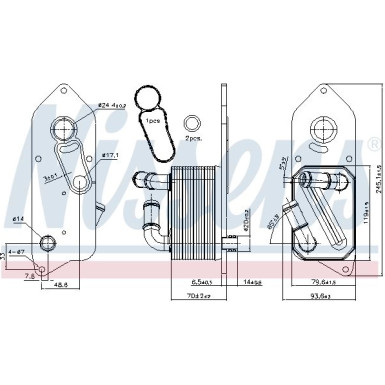 Ölkühler PKW 90892 Ölkühler PKW 90892
