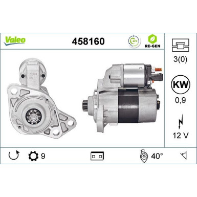 VALEO Anlasser 458160 VALEO Anlasser 458160