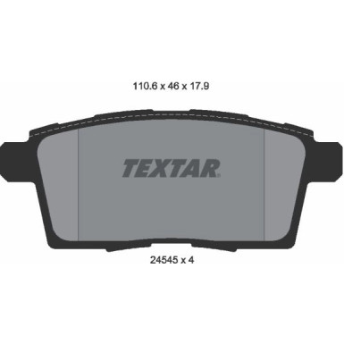 Bremsbelagsatz Mazda T. Cx-7/Cx-9 07 2454501 Bremsbelagsatz Mazda T. Cx-7/Cx-9 07 2454501