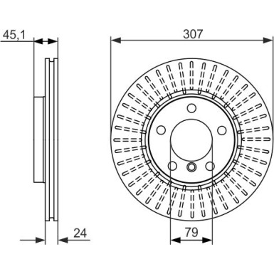 Bremsscheibe Mini P. Cooper S 10 0 986 479 726