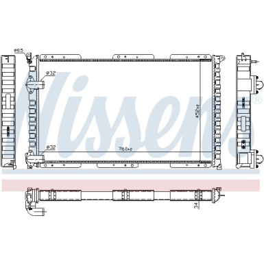 Wasserkühler PKW RENAULT MASTER II 2,5 D AC 97 63922