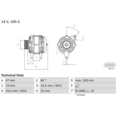 Lichtmaschine BMW 3 Serie 0 986 080 920