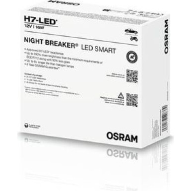 OSRAM H7 NIGHT BREAKER LED SMART +330% StVZO-Konforme Werkstatt Profi-Set 2St NIGHT BREAKER LED SMART H7 - TRADE 64210DWNBSM