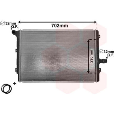 VAN WEZEL Kühler, Motorkühlung 58002208 IR PLUS