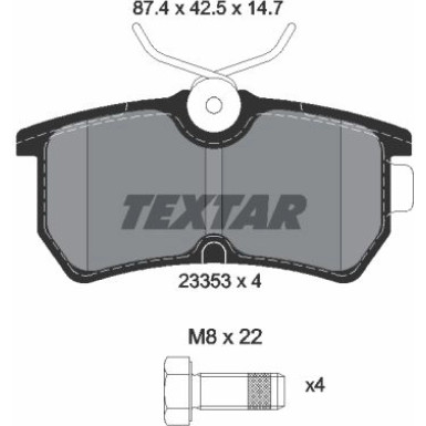 Bremsbelagsatz Ford T. Focus 98 2335301 Bremsbelagsatz Ford T. Focus 98 2335301
