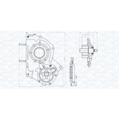 MAGNETI MARELLI Ölpumpe 351516000147 MAGNETI MARELLI Ölpumpe 351516000147