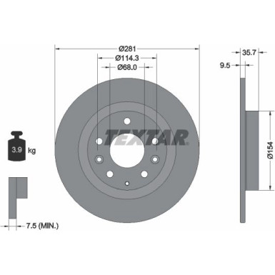 Bremsscheibe PRO 92293703