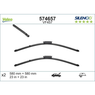 VM457 VALEO Silencio X.TRM Wischer 574657 VM457 VALEO Silencio X.TRM Wischer 574657
