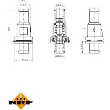 Thermostat, Kühlmittel 725166