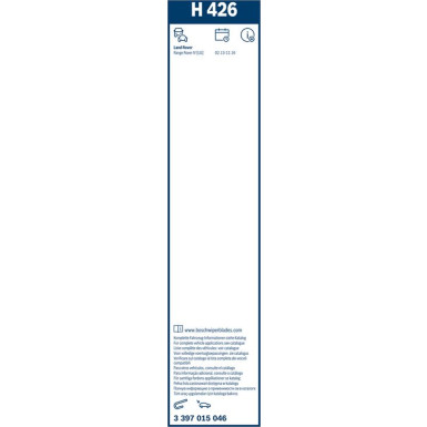 Bosch Heckscheibenwischer H426 3397015046 Bosch Heckscheibenwischer H426 3397015046
