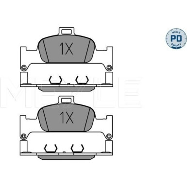 Bremsbelagsatz, Scheibenbremse MEYLE-PD: Advanced performance and design 025 224 0216/PD Bremsbelagsatz, Scheibenbremse MEYLE-PD: Advanced performance and design 025 224 0216/PD