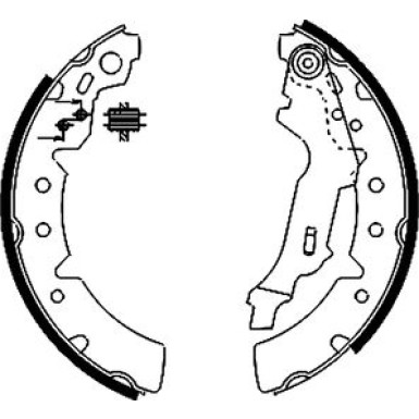 Bremsbacken Toyota Corolla 97-02 91056700 Bremsbacken Toyota Corolla 97-02 91056700