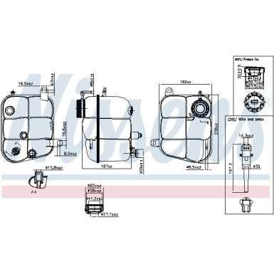 Ausgleichsbehälter Mercedes 500 W140 91 FIRST FIT 996227 Ausgleichsbehälter Mercedes 500 W140 91 FIRST FIT 996227