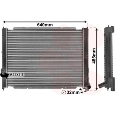 VAN WEZEL Kühler, Motorkühlung 58002034