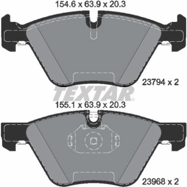 Bremsbelagsatz Bmw S. E90/E91 05- 318-330/E89 Z4 09 2379401 Bremsbelagsatz Bmw S. E90/E91 05- 318-330/E89 Z4 09 2379401