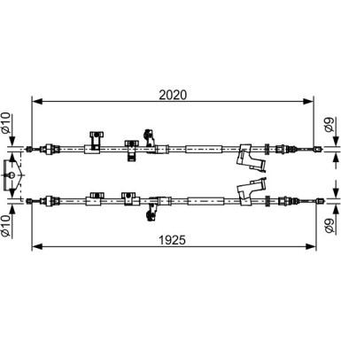 Handbremsseil 1987482709 Handbremsseil 1987482709