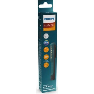 LED Inspection Werkstattlampe ECOPRO10 X1 RC120 3,7V 1 Stück Philips 90lm, AAA-Batterien EcoPro10 RC120X1