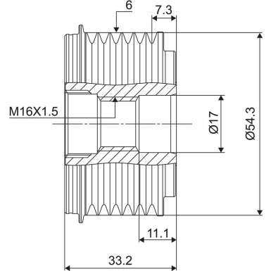 Generatorfreilauf 588015 Generatorfreilauf 588015