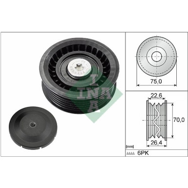 Umlenk-/Führungsrolle, Keilrippenriemen 532 0344 10