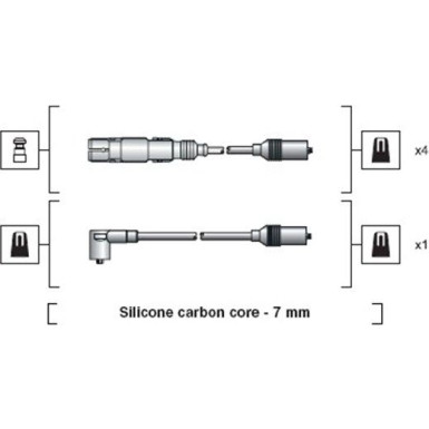 MAGNETI MARELLI Zündleitungssatz 941318111270
