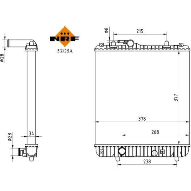 Kühler, Motorkühlung 53825A