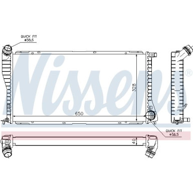 Wasserkühler PKW BMW E39 60634A