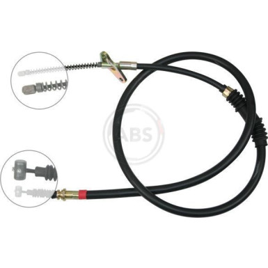 A.B.S. Handbremsseil Seilzug Festellbremse K15407 A.B.S. Handbremsseil Seilzug Festellbremse K15407