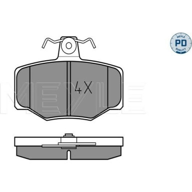 Bremsbelagsatz Nissan T. Primera 1.6-2.0 -02 MEYLE-PD: Advanced performance and design 025 215 4515/PD Bremsbelagsatz Nissan T. Primera 1.6-2.0 -02 MEYLE-PD: Advanced performance and design 025 215 4515/PD