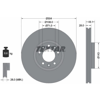 Bremsscheibe 92232305 Bremsscheibe 92232305