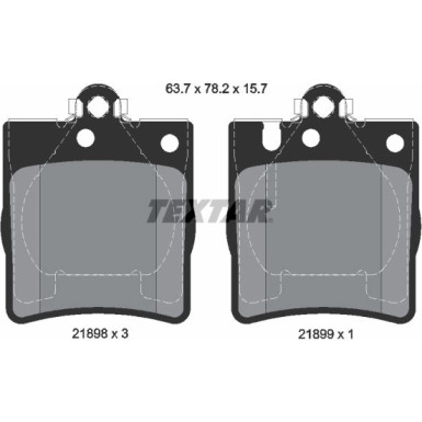 Bremsbelagsatz Db T. W203/C209 Sport Q+ 2189803