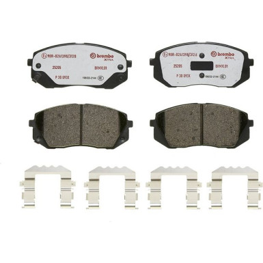 BREMBO Bremsklötze Xtra VA HYUNDAI Kona KIA Ceed 15 XTRA LINE P 30 093X BREMBO Bremsklötze Xtra VA HYUNDAI Kona KIA Ceed 15 XTRA LINE P 30 093X