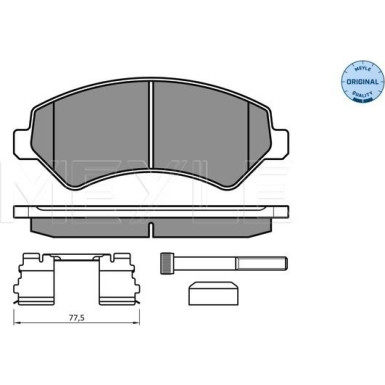 Bremsbelagsatz Fiat P. Ducato 06- Adowno— 1600Kg 025 244 6619/W1 Bremsbelagsatz Fiat P. Ducato 06- Adowno— 1600Kg 025 244 6619/W1