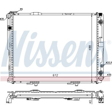 Wasserkühler PKW 62762A Wasserkühler PKW 62762A