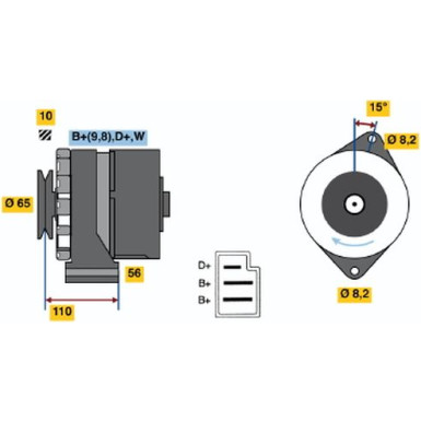 Bosch Automotive Auspuffrohr 436-293 Bosch Automotive Auspuffrohr 436-293