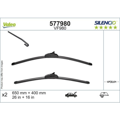 VALEO Silencio Flat Blade Set 577980 VALEO Silencio Flat Blade Set 577980