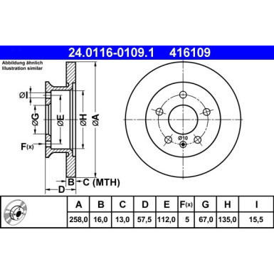 Bremsscheibe 24.0116-0109.1
