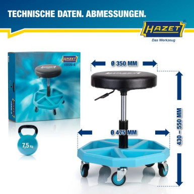 HAZET Werkstatthocker 195N-4 HAZET Werkstatthocker 195N-4