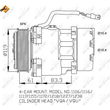 NRF Kompressor 32040 EASY FIT NRF Kompressor 32040 EASY FIT