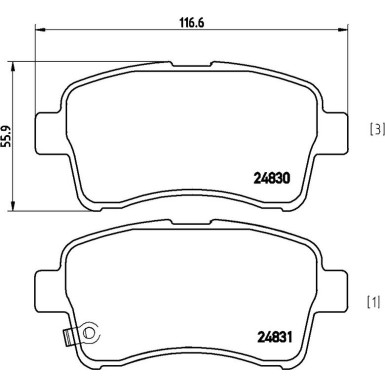 BREMBO Bremsklötze VA P 79 021 BREMBO Bremsklötze VA P 79 021