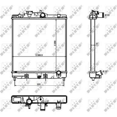 Kühler, Motorkühlung 526356 Kühler, Motorkühlung 526356