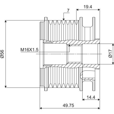 Generatorfreilauf 588052 Generatorfreilauf 588052