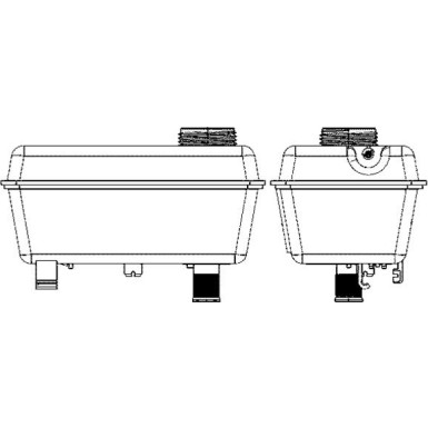 Ausgleichsbehälter, Kühlmittel BEHR CRT 27 000S