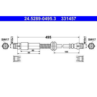 Bremsschlauch 24.5289-0495.3