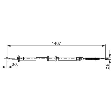 Handbremsseil 1987477972 Handbremsseil 1987477972